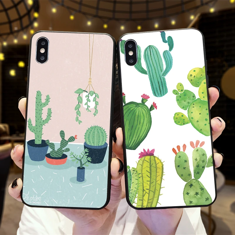 Милый модный чехол с изображением кактуса для Xiaomi Redmi 7 Note 4X 5A 16G 32G GO 7A K20 pro 6 5 8 Pro
