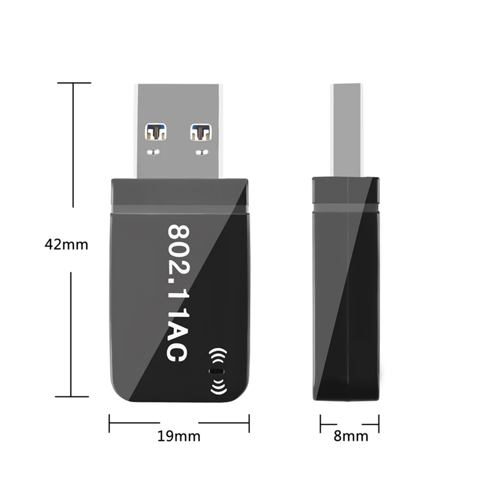Kebidu Wi Fi антенна на Ethernet Dongle 1200 Мбит/с двухдиапазонный беспроводной Lan USB адаптер