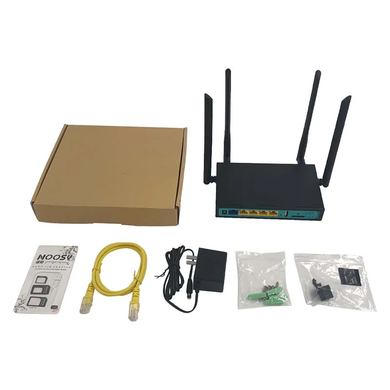 High Speed Industry CPE with SIM Card Slot and 4pcs External Antennas 4G LTE WiFi Wireless Router 300Mbps