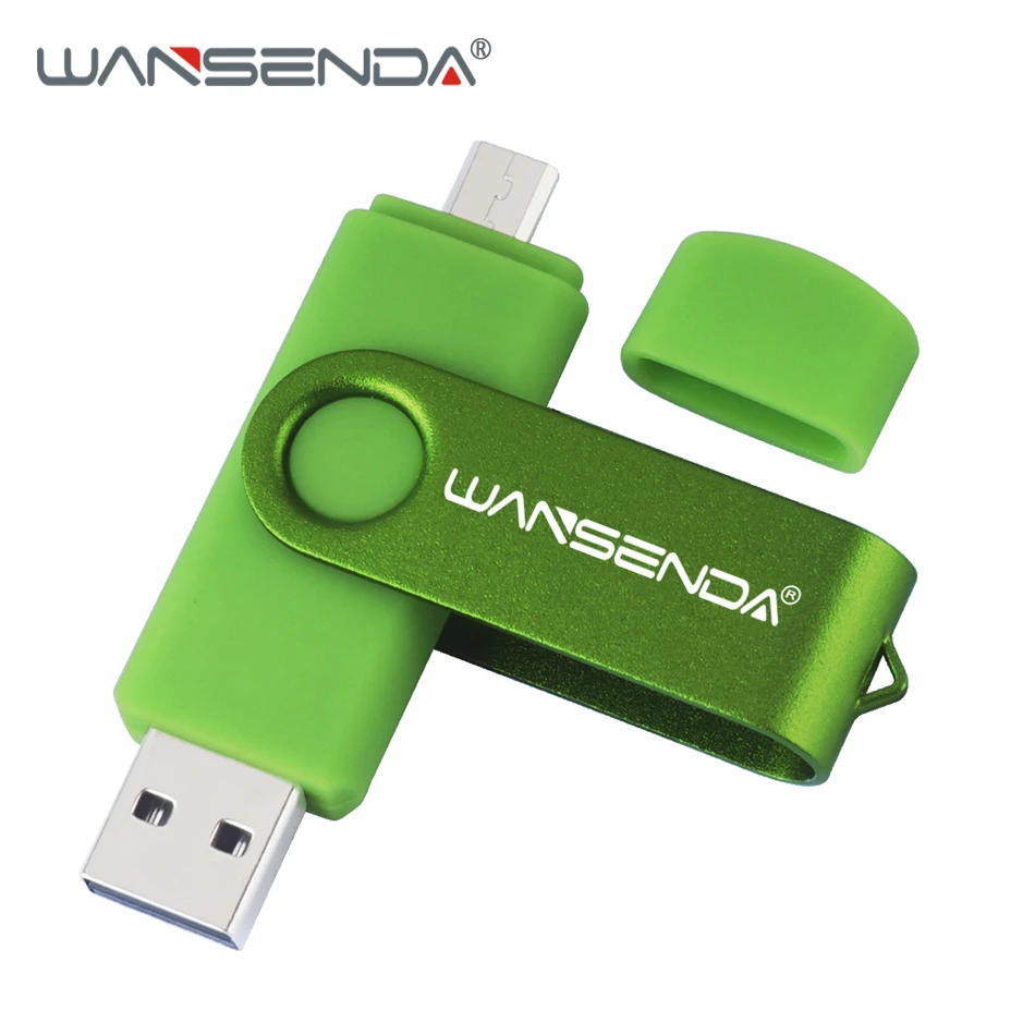 Высокоскоростной USB флеш-накопитель WANSENDA OTG 256 ГБ 128 64 32 16 8 флешки 2 в 1 карта памяти
