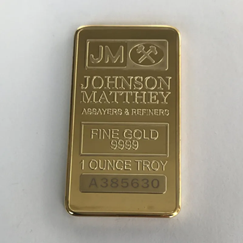 4 шт. немагнитные прутки Johnson Matthey JM 1 унция латунные сердечники золотые серебряные