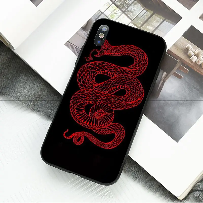 Ruicaica Coral snake animal TPU Silicone Phone Case Cover for Apple iPhone 8 7 6 6S Plus X XS MAX 5 5S SE XR 11 11pro max Cover