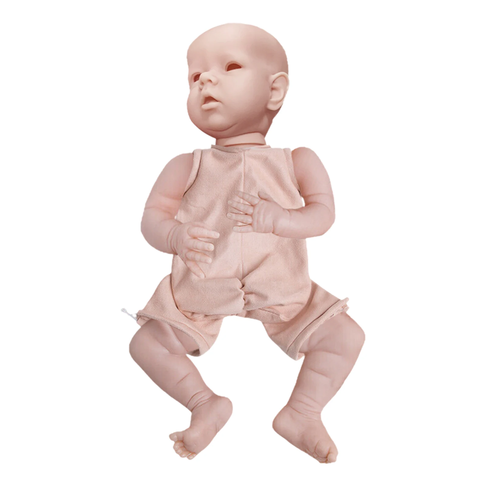 

Reborn Baby Doll Kit Realistic With Cloth Body Simulation Playmate Newborn Soft Vinyl Real Touch Gifts Non Toxic Full Limbs