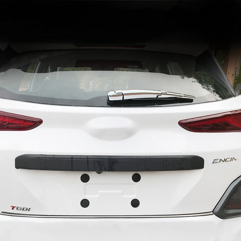Для hyundai Kona Encino ABS Хромированная Автомобильная Щетка стеклоочистителя заднего багажника, стеклоочиститель, накладка, насадка для украшения, аксессуары
