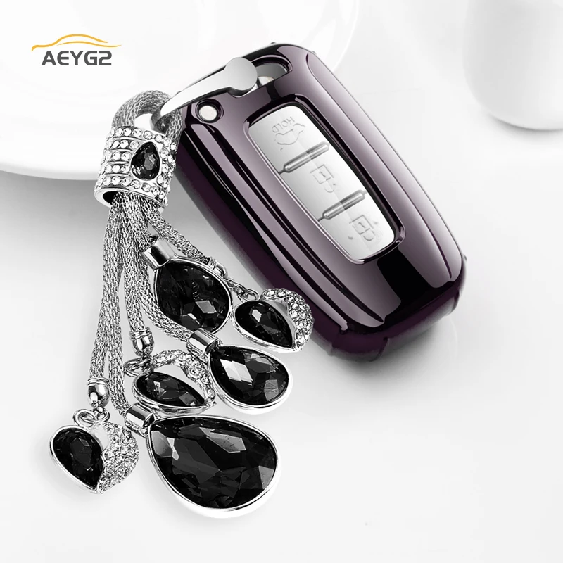 

Soft TPU Car Remote Key Cover Case Shell For Hyundai Solaris HB20 Veloster SR IX35 Accent Elantra i30 For KIA RIO K2 K3 Sportage