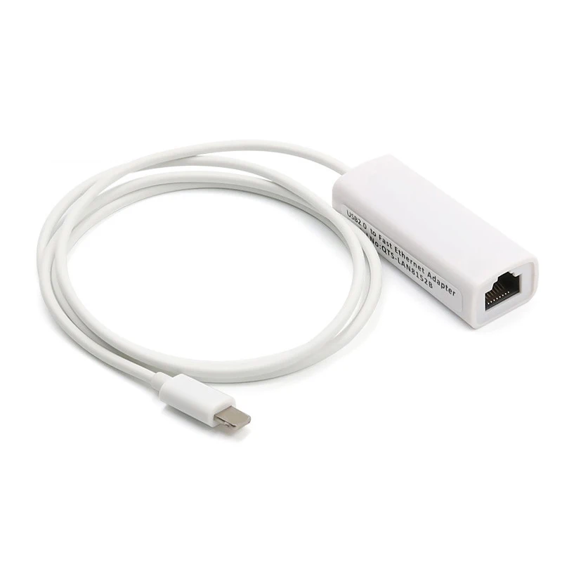 

Adapter for Lighting External Connector Rj45 Ethernet lan Wired Network 100Mbps High Speed Converters Splitter for phone 11 X 7