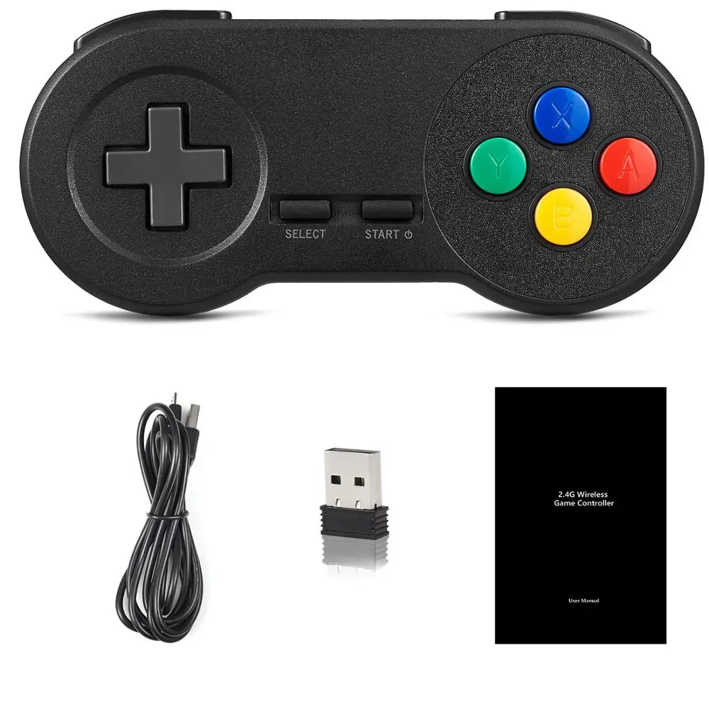2 4 ГГц беспроводной контроллер SNES/NES геймпады супер классический ретро игровой