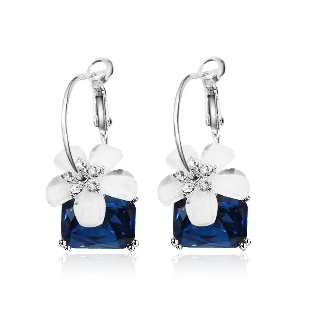 

Flower Earrings Female Temperament Simple French Earrings Wild Earrings New Fashion Jewelry