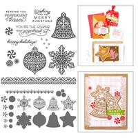 christmas ornament snowflake metal cutting dies and stamps scrapbooking diy paperphoto cards new cutting dies craft cuts 2021