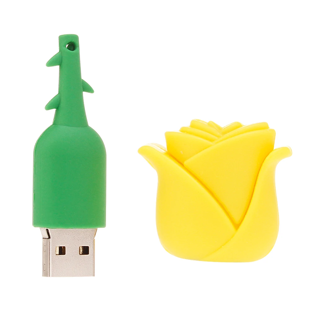 Usb-флеш-накопитель с цветком розы 128/64/32/16/8/4 ГБ | USB-накопители