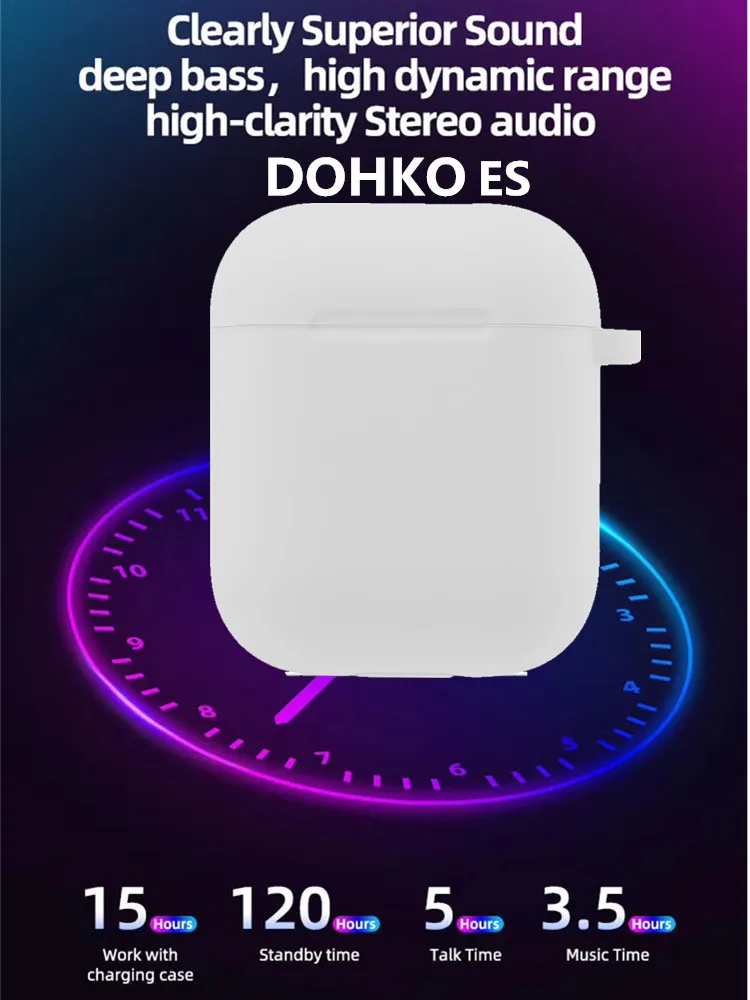DOHKO ES Bluetooth гарнитура наушники беспроводная гарнитура для Iphone Android 11 8/PLUS xs Max PK i200 i100000 I9000 tws