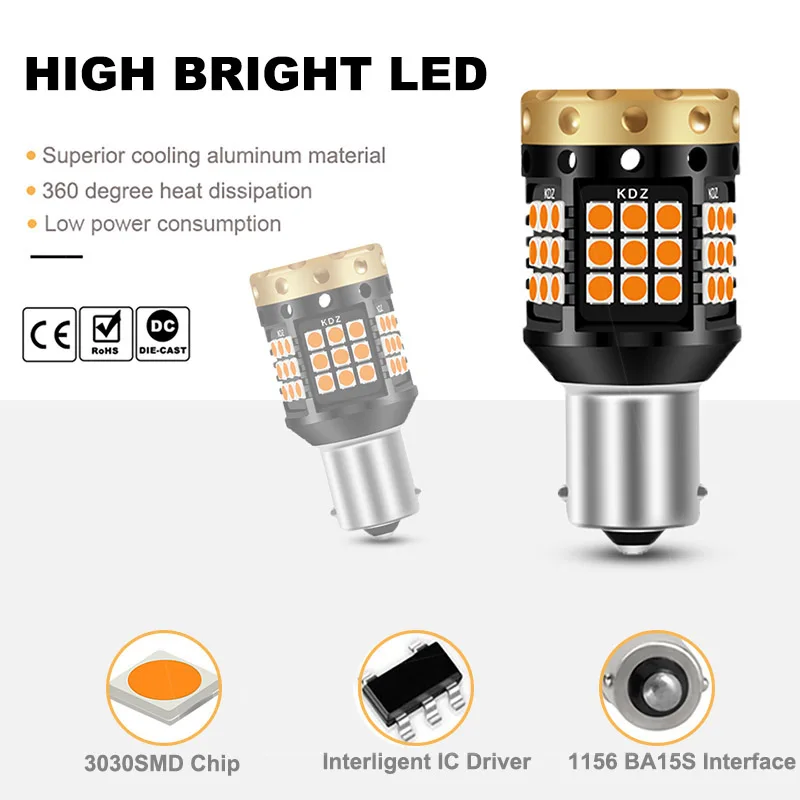 ANMINGPU сигнальная лампа без Hyper Flash Led 1156 P21W BA15S BAU15S PY21W 303SMD T20 7440 W21W Canbus