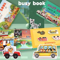 creative puzzle cognitive quiet book safety and environmental protection cartoon graphic book large size not easy to deform game