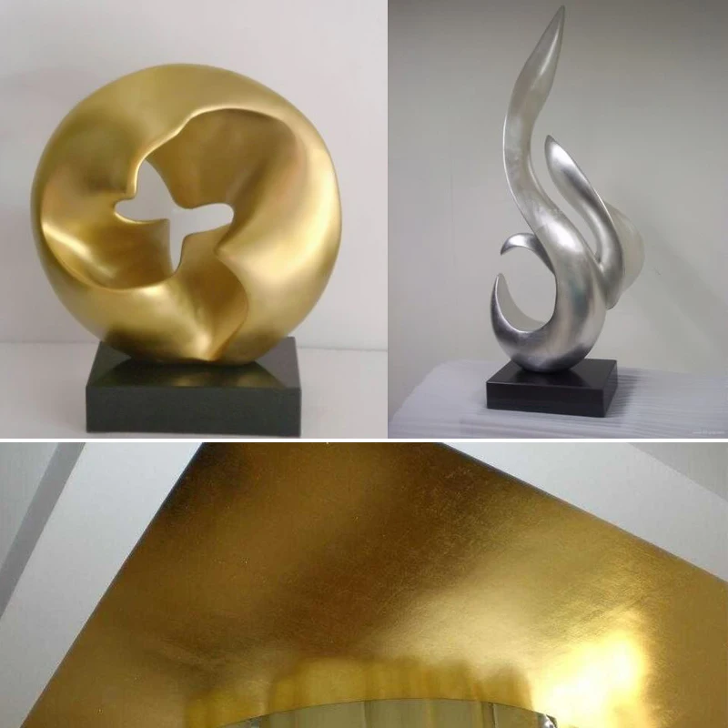 100 листов 8x8,5 см Тайваньского блестящего красочного имитационного золота для золочения мебели, линий на стенах, ремесел и украшений, листовой фольги.