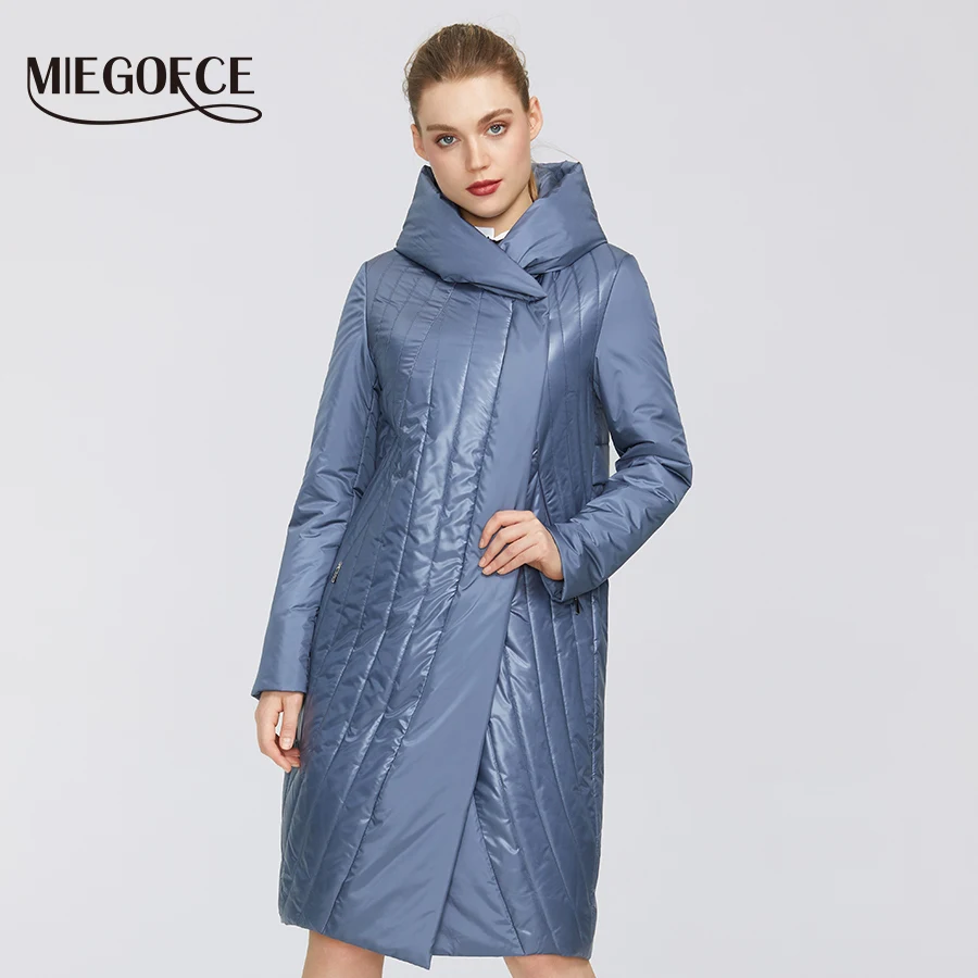 MIEGOFCE 2020 Весенняя Женская Ветрозащитная Куртка Плащь с Двойной Защитой от Холода
