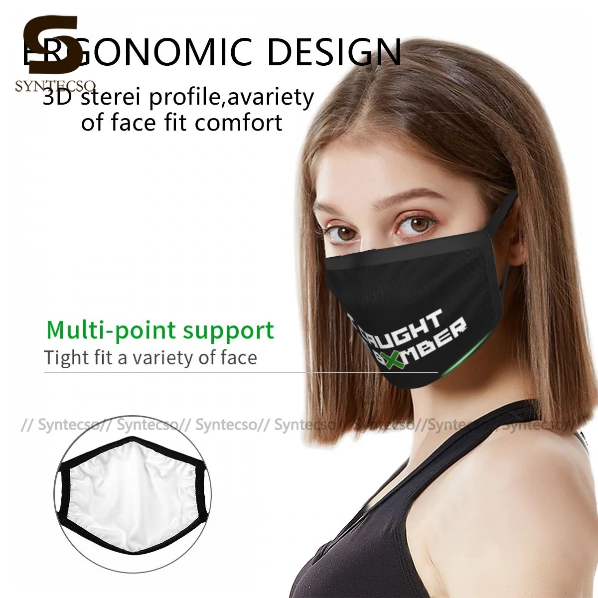 

Anime Face Mouth Mask Unisex Dust Proof Fun Polyester Charm Facial Mask