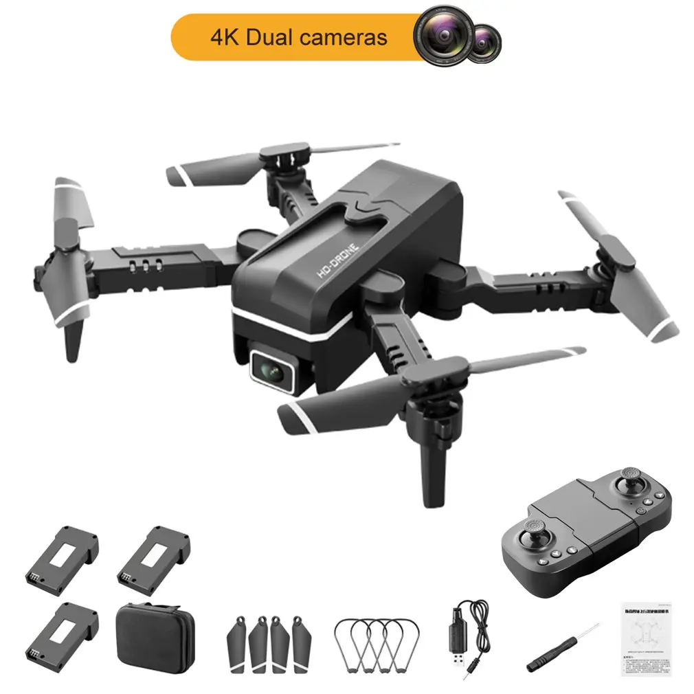 KK1-Mini Dron plegable 4k, cámara Profesional Rc, Dron con Wifi Fpv, juguete de cuadricóptero Rc al aire libre
