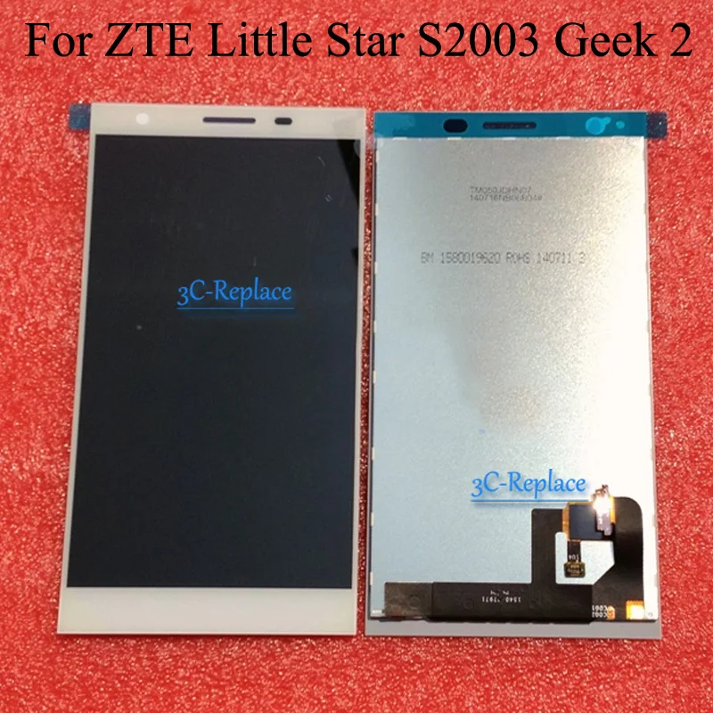 Белый/черный 5 0 дюймов для ZTE маленькая звезда s2003 Geek 2 полных ЖК дисплей