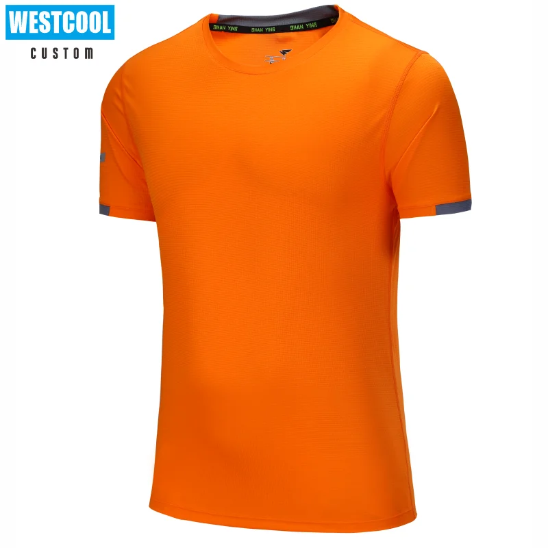 Новый Быстросохнущий полиэстер футболка с изготовленным на заказ логосом летняя