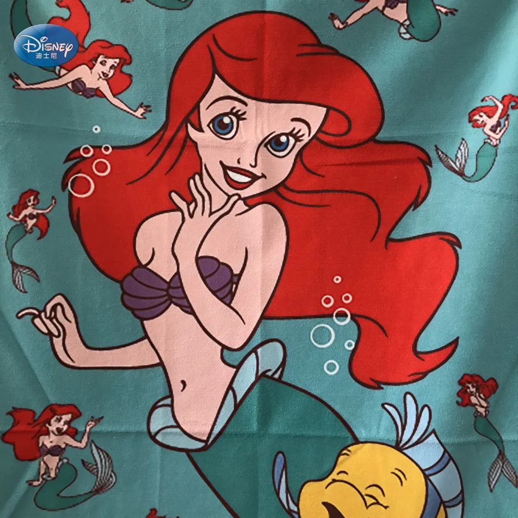 Disney Русалочка Ариэль банное полотенце покрывала из микрофибры дома детское