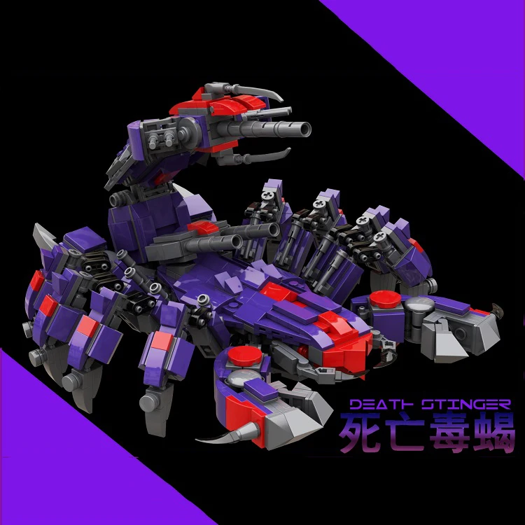Новое поступление diy moc 880+ шт. Многоногий мех смерти токсичная мембрана зверь серия строительные блоки игрушки для детей Подарки