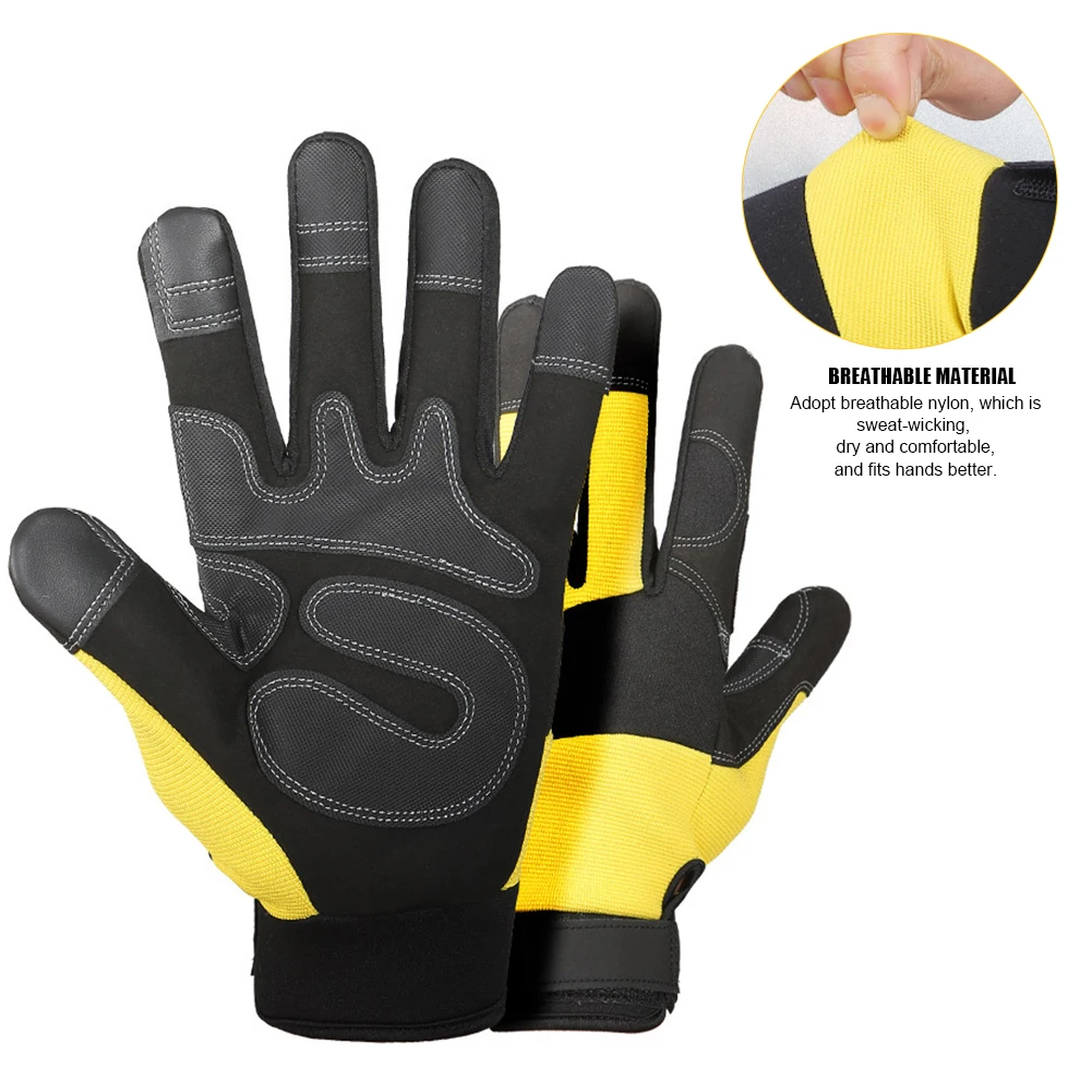 

1Pair Professional Outdoor Sports Full Finger Cowhide Climbing Gloves Rock Climb Downhill Hiking Anti Slip Wear Resistant Gloves