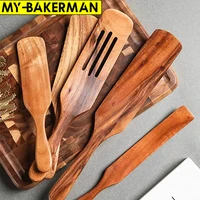 wooden kitchen utensil set acacia spurtle kitchen sets non stick wooden cooking utensils spatula slotted spurtle spatula sets