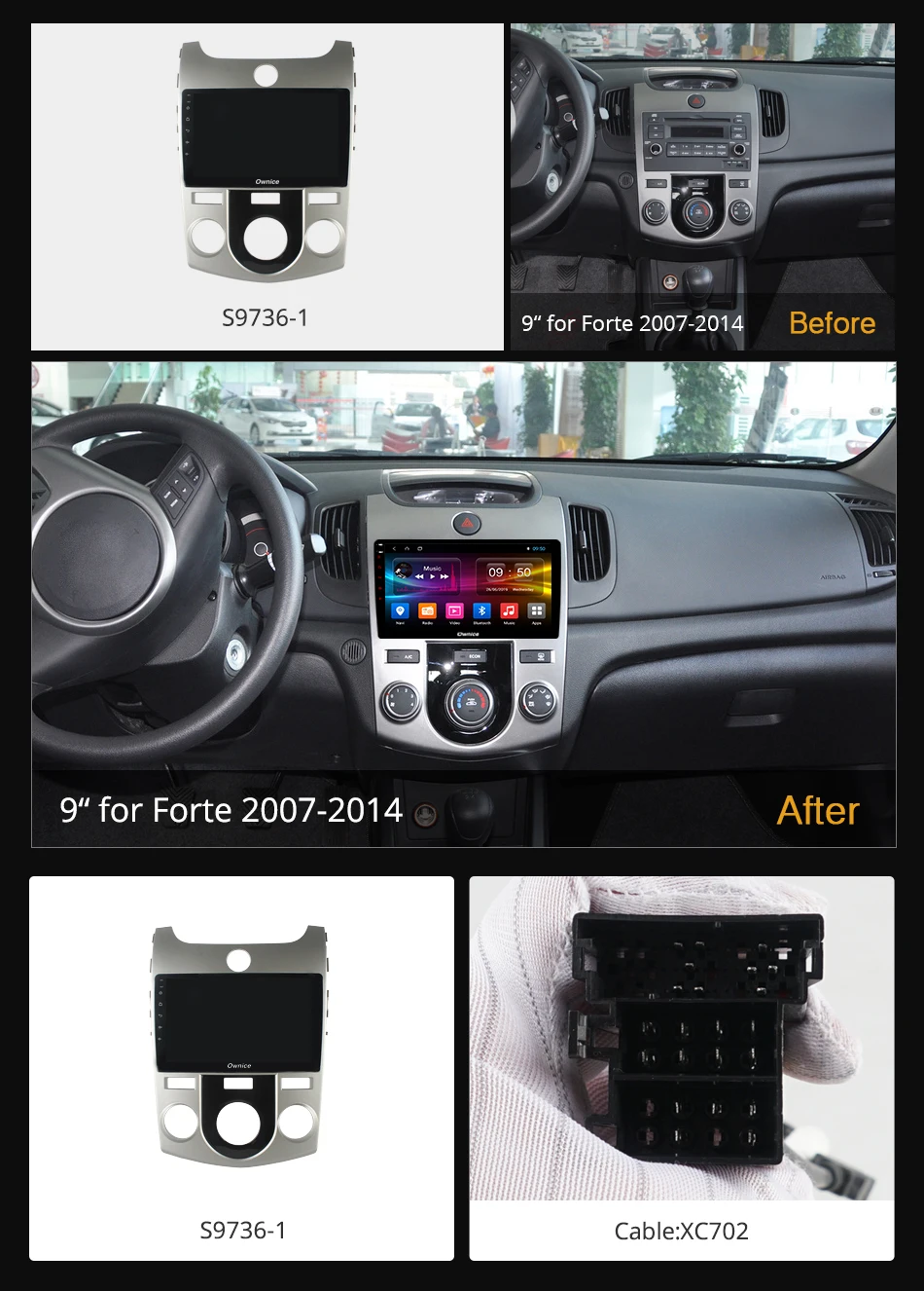 Ownice Android 9 0 360 панорамный автомобильный dvd плеер k3 k5 k6 для KIA FORTE 2007 2010 2011 2012 2013 2014
