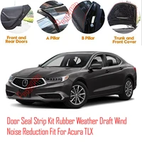 door seal strip kit self adhesive window engine cover soundproof rubber weather draft wind noise reduction fit for acura tlx