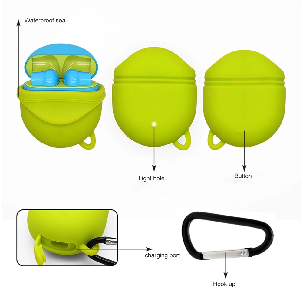 Защитный чехол с карабином легко установить противоударные настоящие
