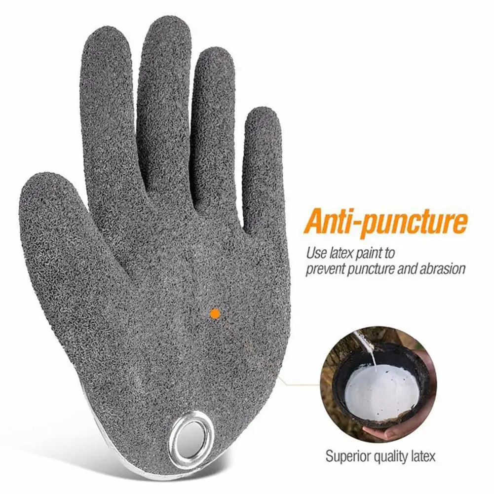

Fishing Special Anti-skid Stab-resistant Thickened With Buckle Fish Gloves T1X6 For Catching W5I3 K2C1