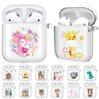 silicone earphone case for apple airpods 12 shockproof bluetooth wireless protective cover for a1523 a1722 a2032 a2031