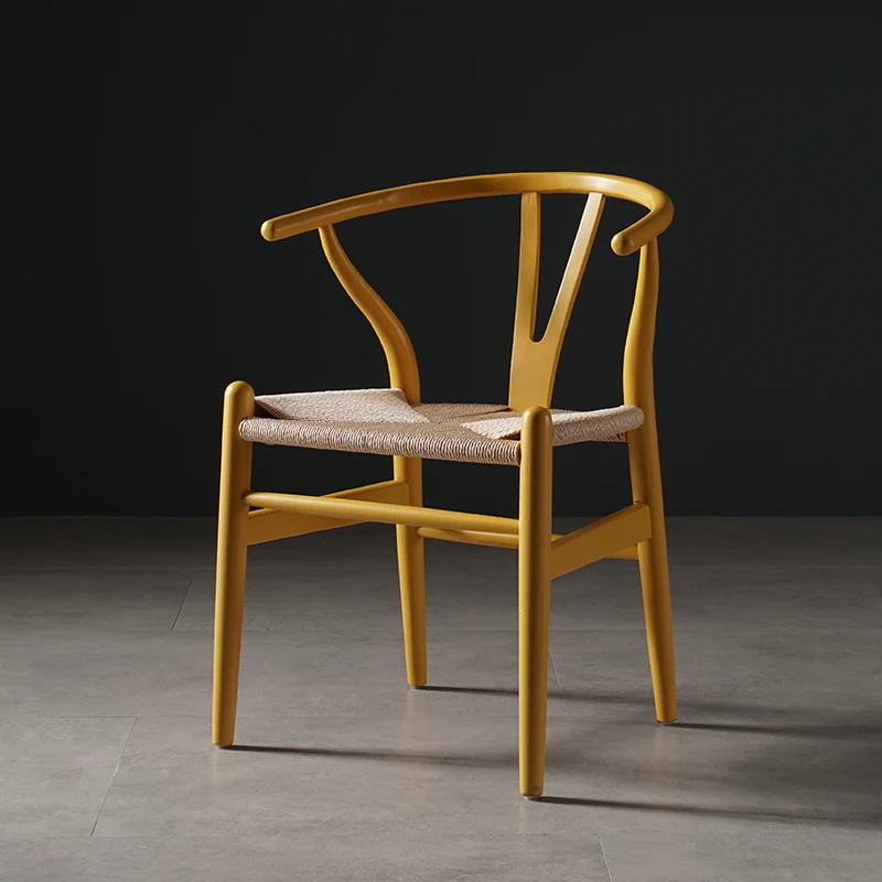 Современный стул Wishbone турбина Ханса Вегнера из массива бука обеденный мебель