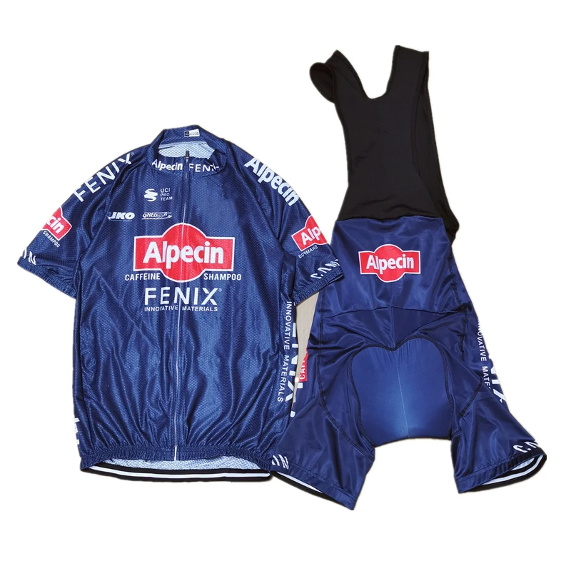 

Alpecin Fenix Men's Cycling Jersey Set PRO Bicycle Clothing Quick Dry Road Bike Shirt Suit Premium Bib Shorts MTB Maillot Pants
