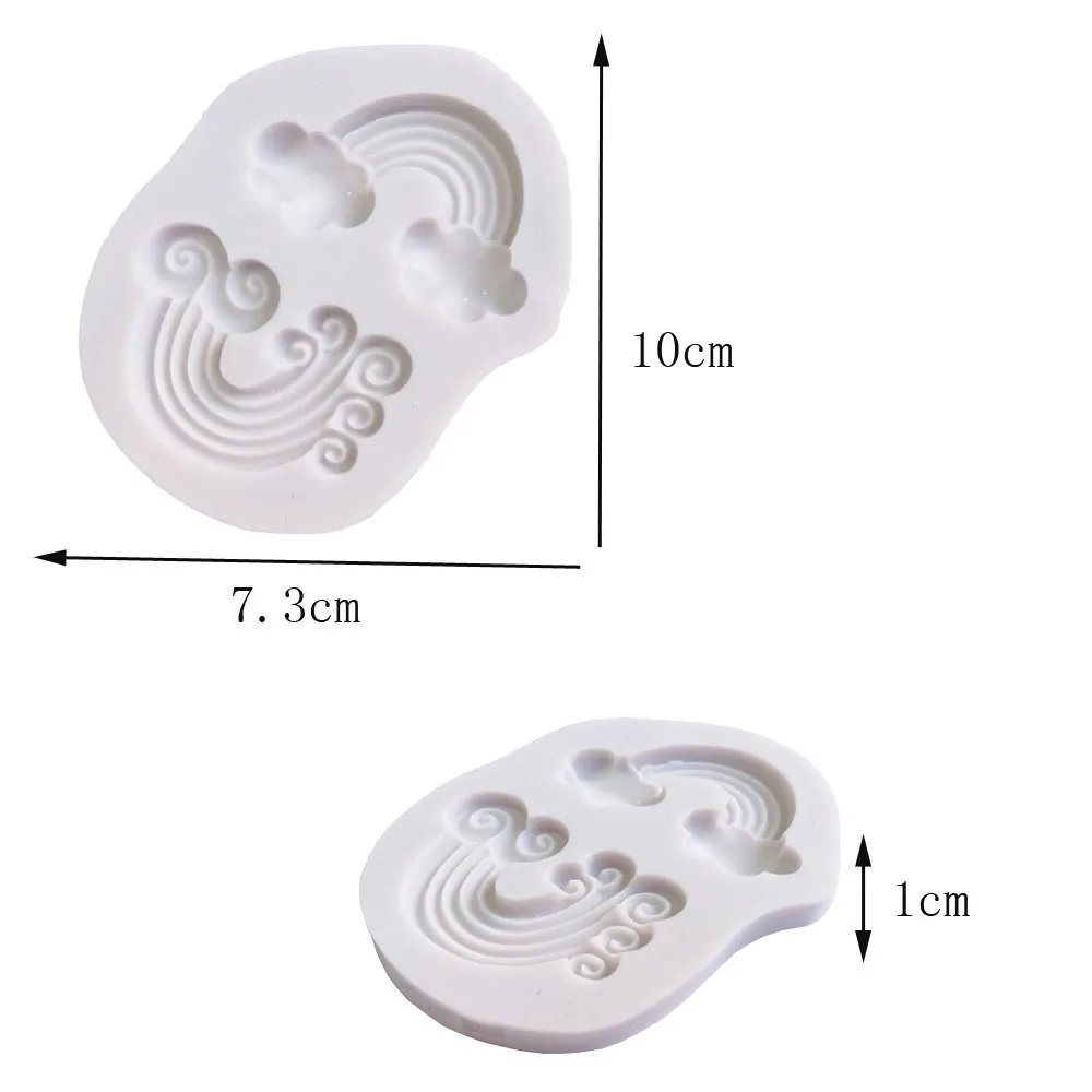 Облако Радуга Силиконовая Форма Sugarcraft Торт Инструменты для украшения помадки