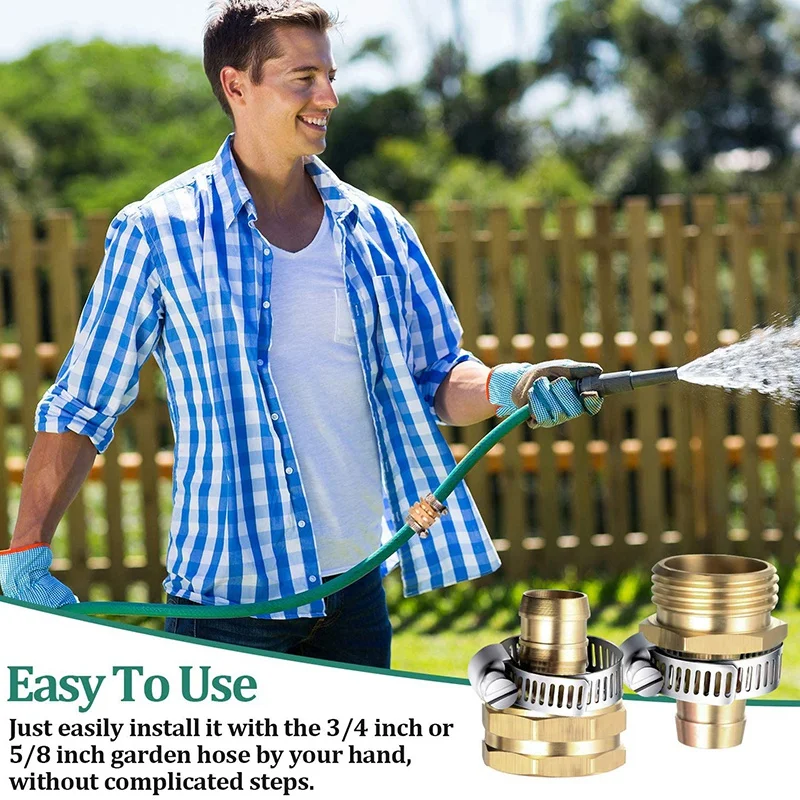 Садовый шланговый соединитель шланга Mender сад комплект для ремонта с зажимами 12