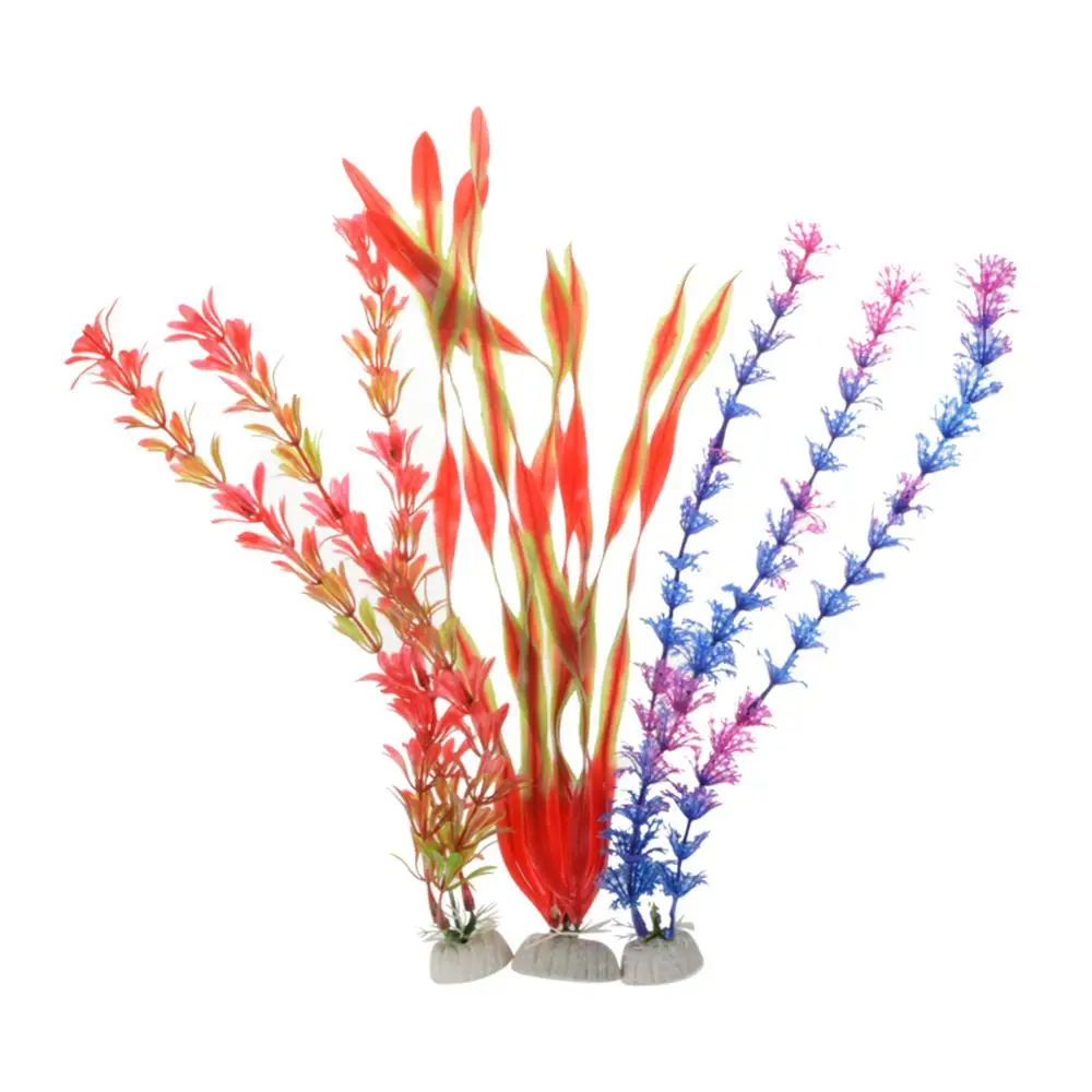 Saim искусственные растения аквариум с травой украшение аквариума воды трава