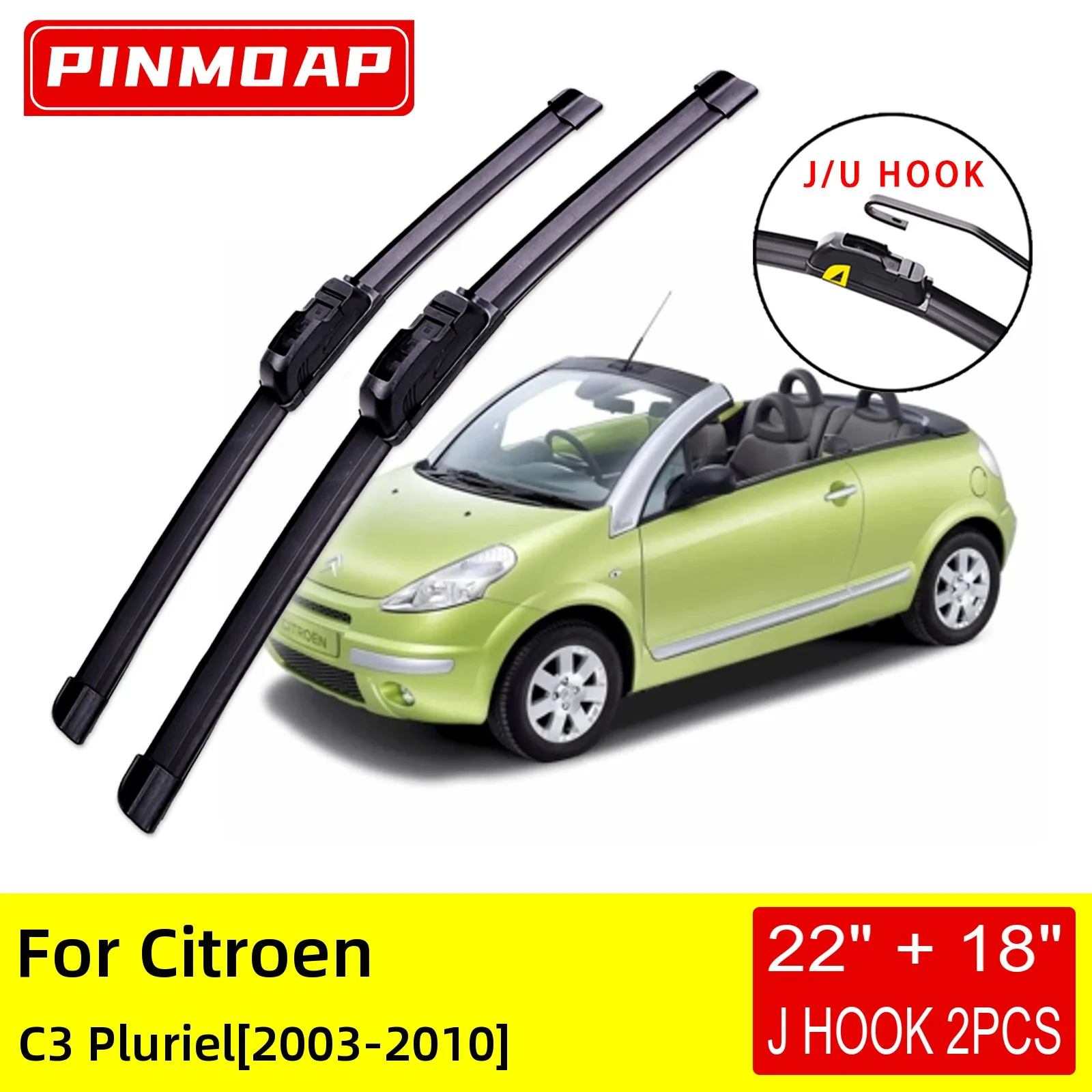 

Щетки стеклоочистителя для Citroen C3 Pluriel 2003 2004 2005 2006 2007 2008 2009 2010