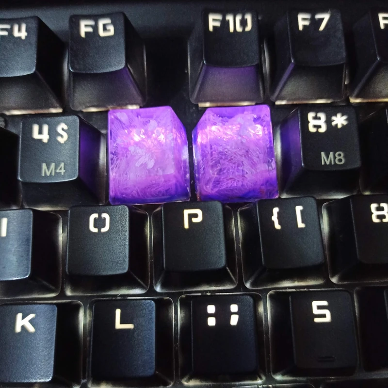 

Rendering Handmade Customized OEM R4 Profile Resin Keycap for Cherry MX Switches Mechanical Keyboard RGB Snowflake Resin Keycap