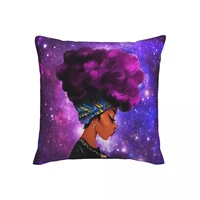 throw pillow covers african american women e black girl decor zipper square pillowcase covers cushion for sofa bedroom car home