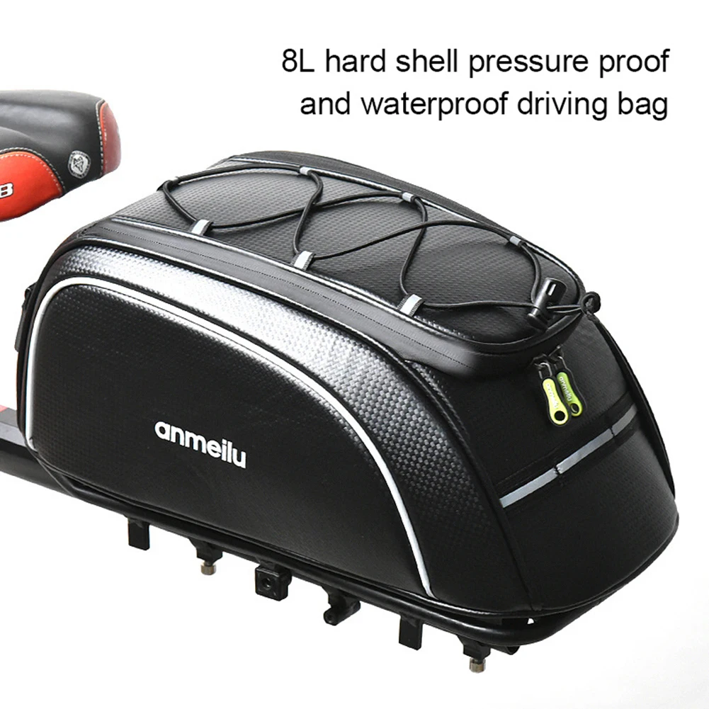 

Bicycle pannier bag PU rear tail bag electric car rear seat bag motorcycle arge Capacity Handlebar Bag rear tail bag Pannier NEW