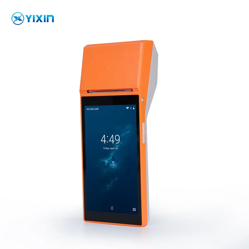 Android 8,1 POS терминал портативный КПК Портативный сканер штрих-кода Bluetooth4.0 WIFI 3G Бесплатный SDK POS Термальный чековый принтер