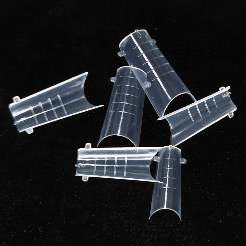 Полигель для ногтей двойная форма быстрое наращивание пластиковые изогнутые