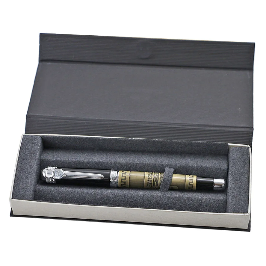 Винтажная Jinhao 189 Роскошная авторучка Iraurita 0,5 мм F Перо чернильные ручки бизнес офисные принадлежности изысканный подарок caneta tinteir - Цвет: Green bronze