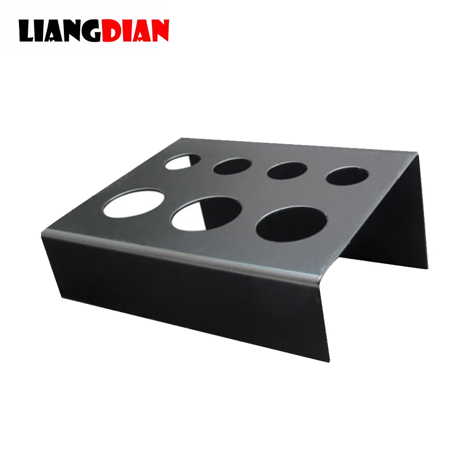 

1PC Black Stainless Steel Rectangle Tattoo Ink Pigment Cups Caps Stand Holder Storage Container Standing Rack Tattoo Accessories