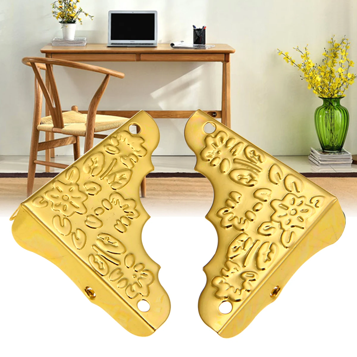 Античные украшения угловая защита деревянная рамка коробки ноги декоративные