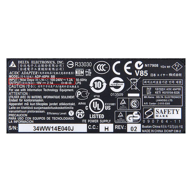 Оригинальное зарядное устройство 40 Вт 19 в 532 а для ноутбука | Компьютеры и офис