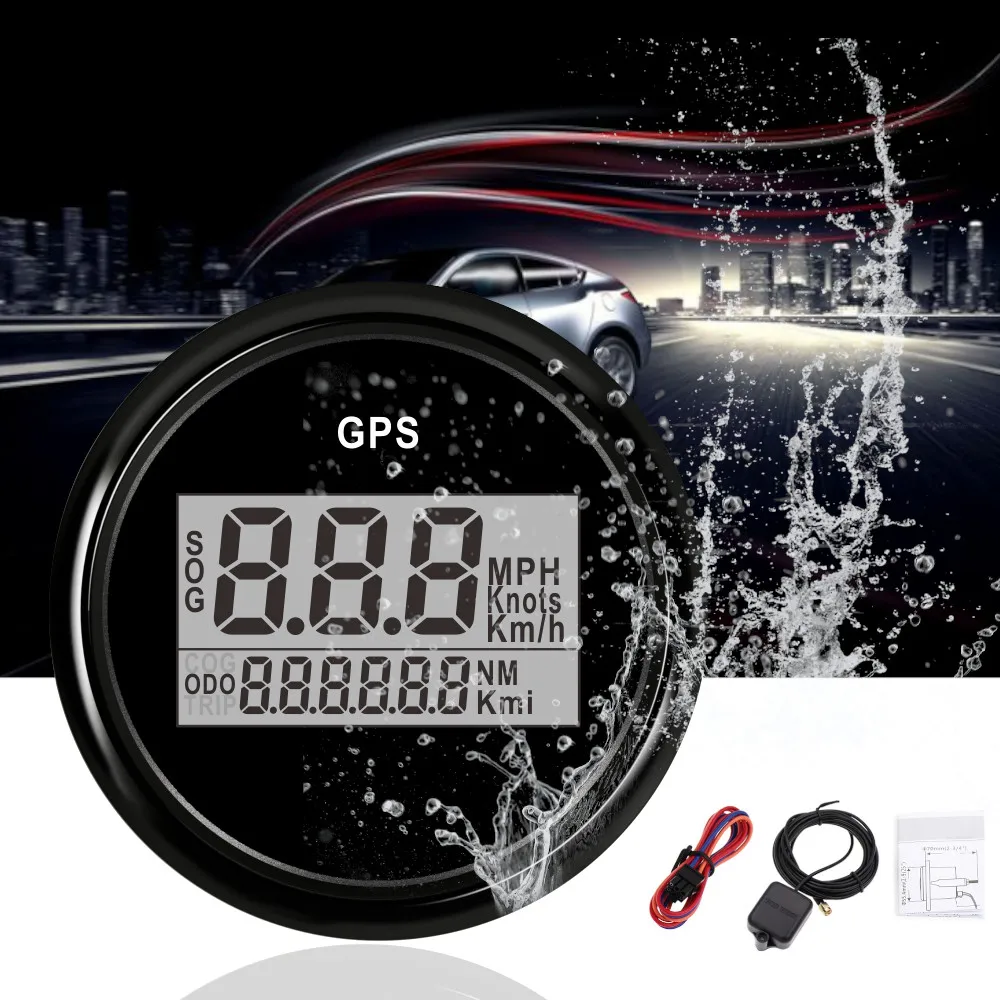 2 '཰ мм GPS цифровой одометр датчик скорости лодки 0 ~ 999 км/ч mph Датчик автомобиля