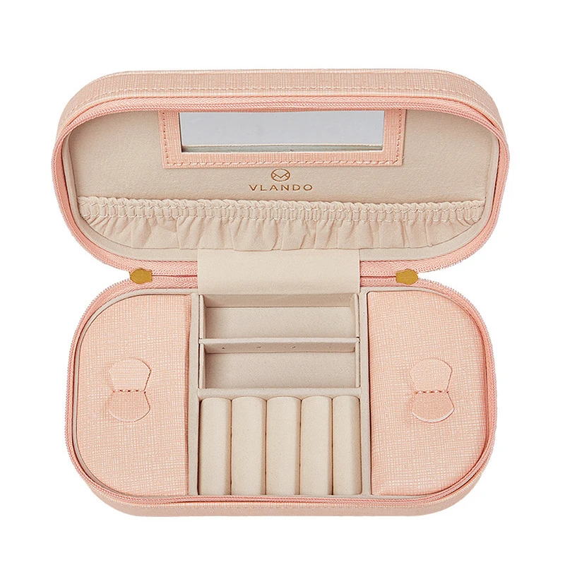 Travel Portable Exquisite Jewelry Storage Box Earrings Nail Necklace Ring Organizer Watch Bracelet Cosmetics Manager Accessories