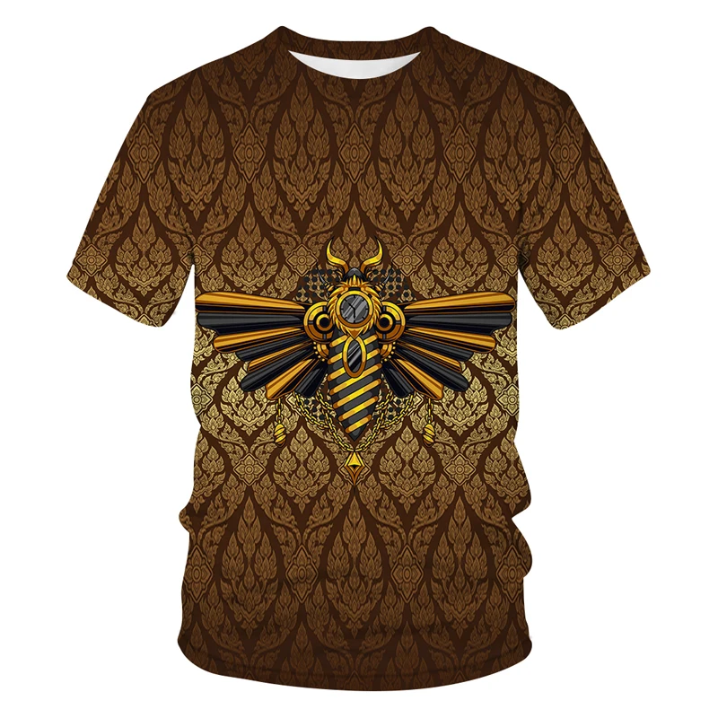 

Robot 3D Summer Print T-shirt Men's Fashion O-Neck Long Sleeve Casual Punk Shirt